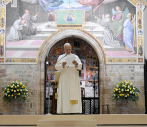 Uma missa e um encontro com jovens e franciscanos na agenda do Papa em Assis