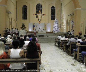 Missa de Natal dia 24-12-2019 celebrante Pároco Padre Hélio Feuser, scj