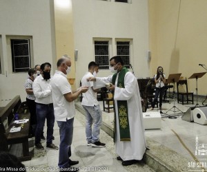 Terceira missa do tríduo de São Sebastião dia 23-01-2021