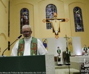 Terceira missa do tríduo de São Sebastião dia 23-01-2021